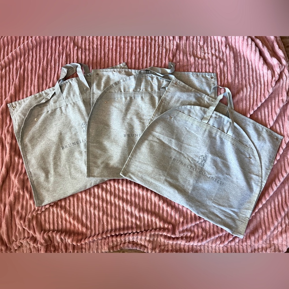 Brunello Cucinelli Bundle of 3 Garment Travel Bag